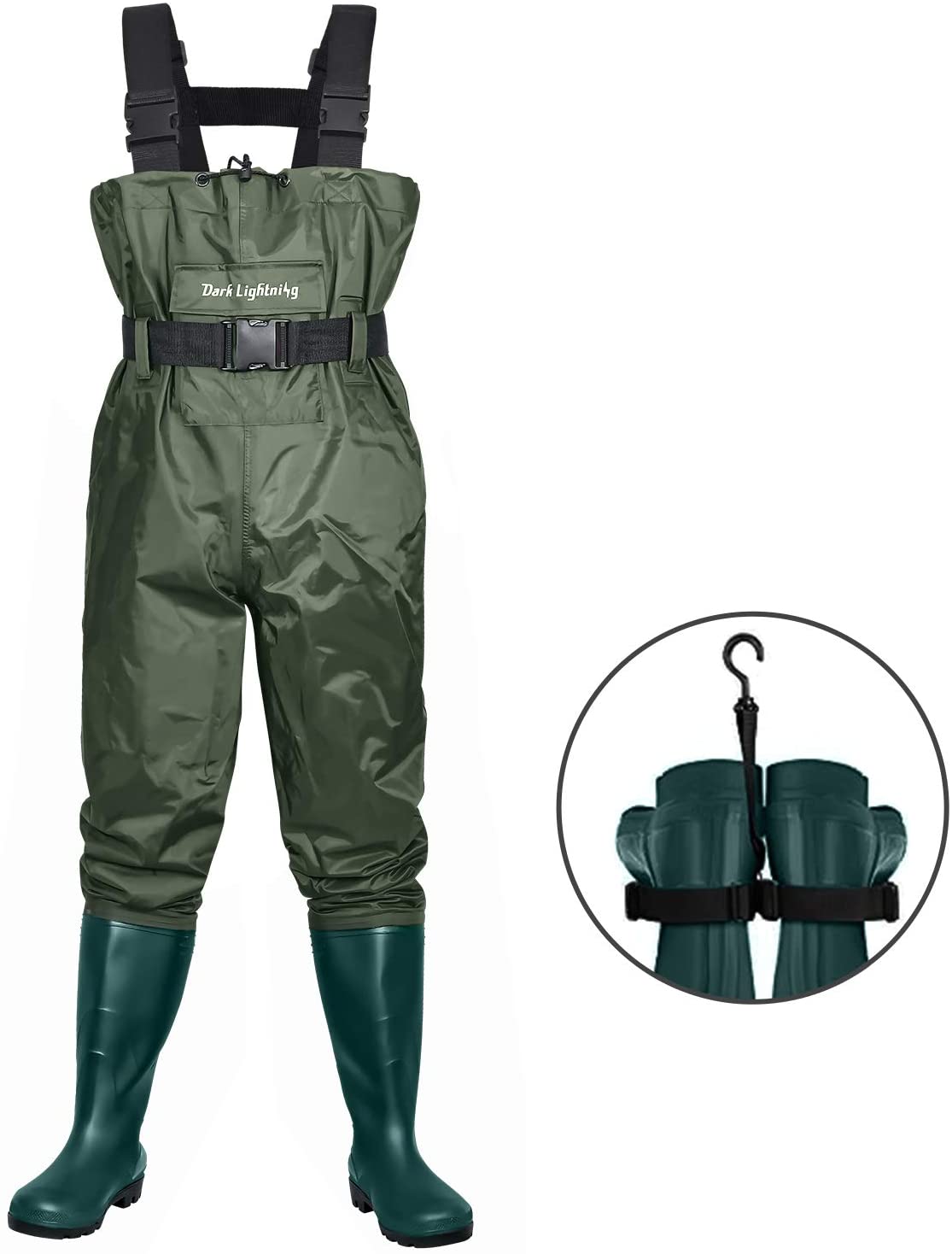 Dark Lightning Fly Fishing Waders for Men and Women with Boots ...